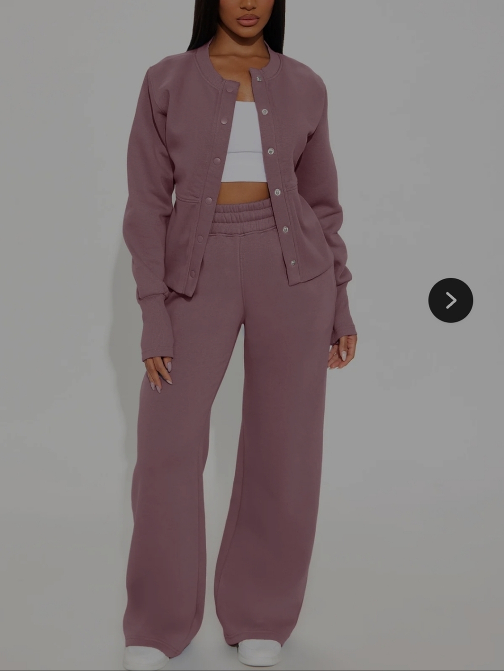 Fashion Nova Mauve Wide Leg High-Waist Lounge Pants